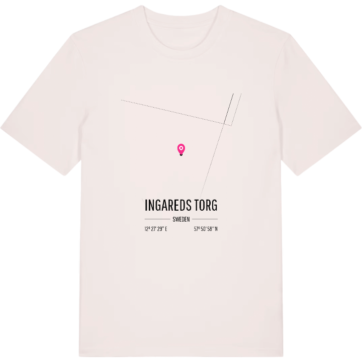 Ingareds torg karta t-shirt – t-shirt från PinShirt