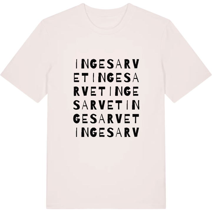 Ingesarvet ordlek t-shirt – t-shirt från PinShirt