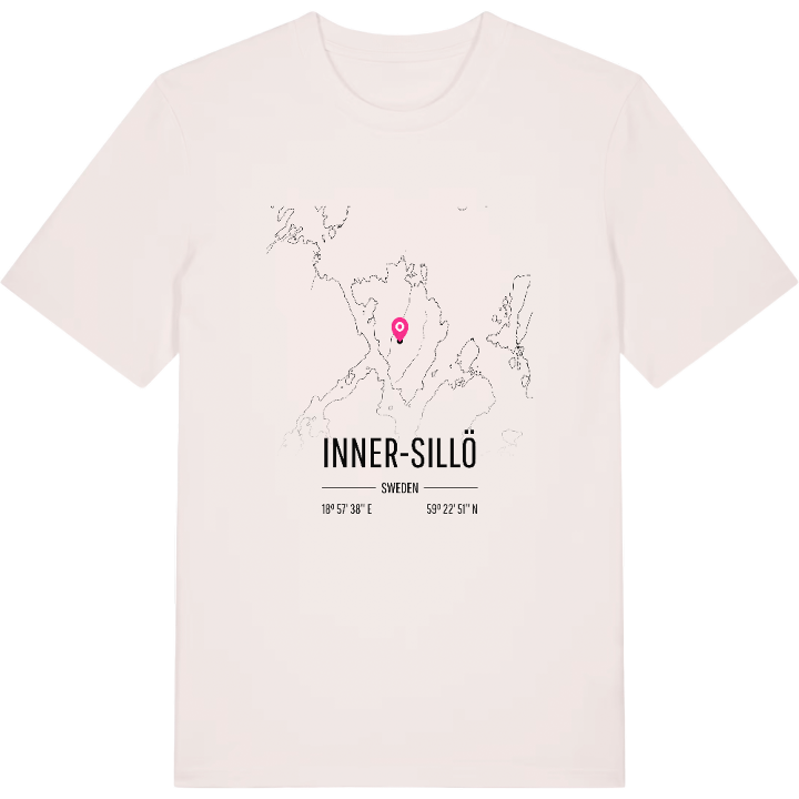 Inner-Sillö karta t-shirt – t-shirt från PinShirt