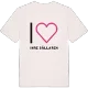 Jag älskar Inre Sållaren t-shirt stort tryck