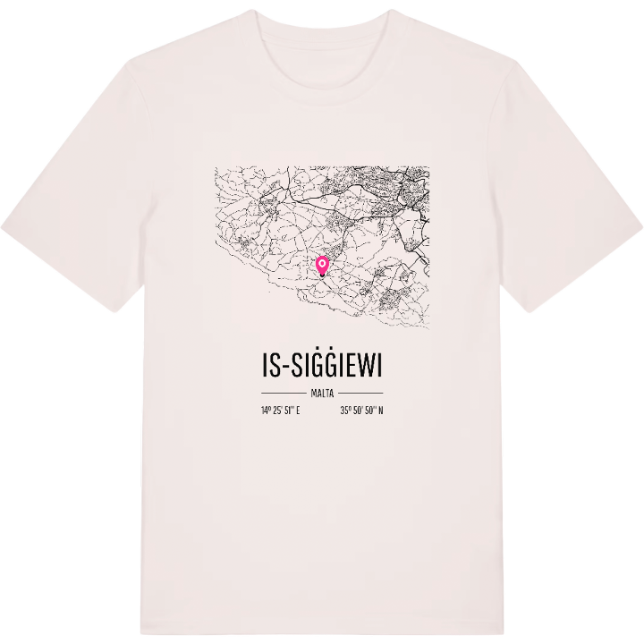 Is-Siġġiewi karta t-shirt – t-shirt från PinShirt