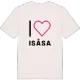 Jag älskar Isåsa t-shirt stort tryck