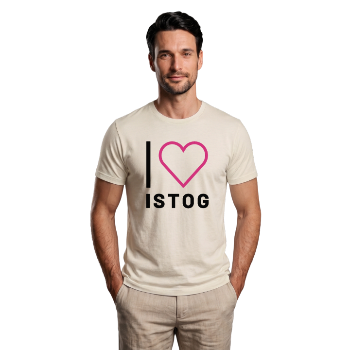 Jag älskar Istog t-shirt stort tryck – t-shirt från PinShirt