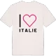 Jag älskar Italie t-shirt stort tryck
