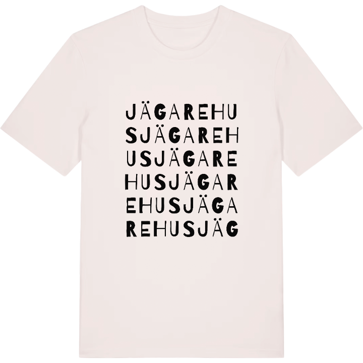Jägarehus ordlek t-shirt – t-shirt från PinShirt