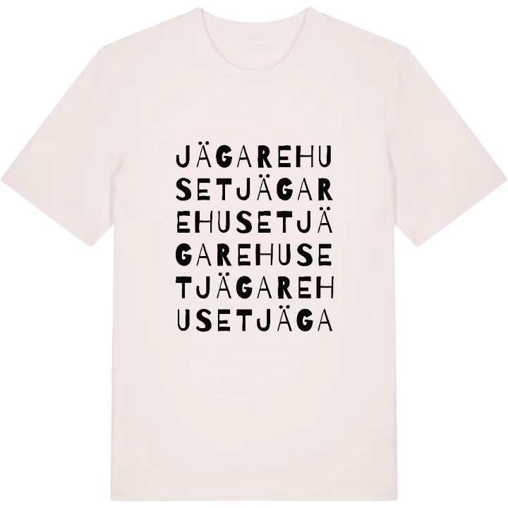 Jägarehuset ordlek t-shirt – t-shirt från PinShirt