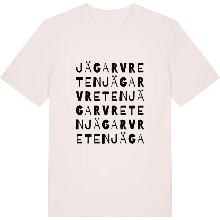 Jägarvreten ordlek t-shirt – t-shirt från PinShirt
