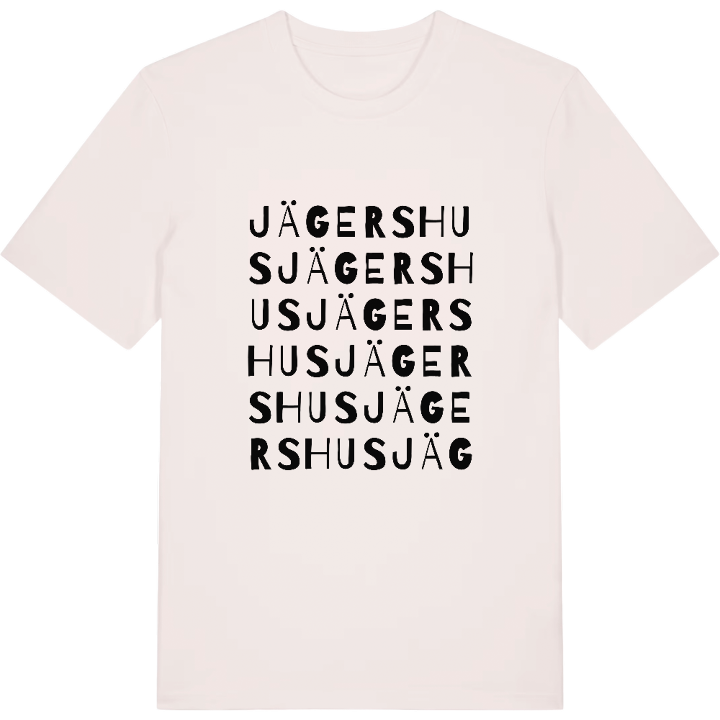 Jägershus ordlek t-shirt – t-shirt från PinShirt