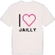 Jag älskar Jailly t-shirt stort tryck