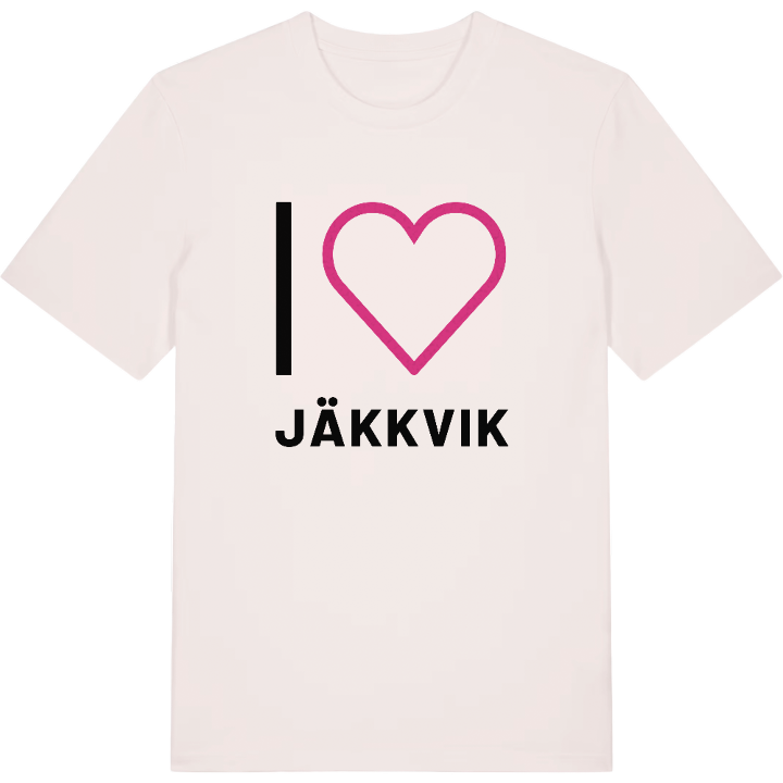 Jag älskar Jäkkvik t-shirt stort tryck – t-shirt från PinShirt