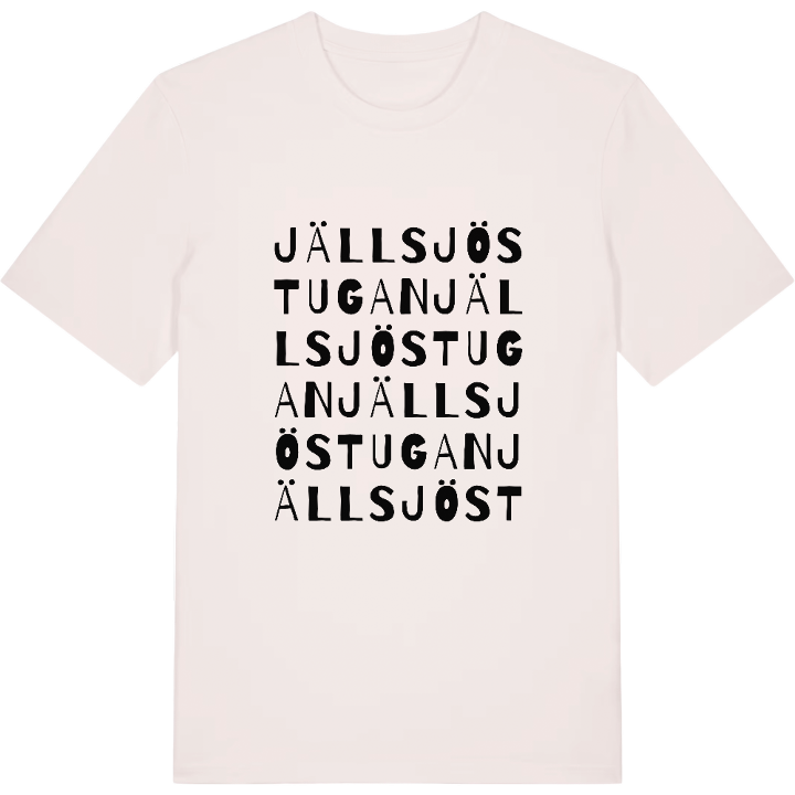 Jällsjöstugan ordlek t-shirt – t-shirt från PinShirt
