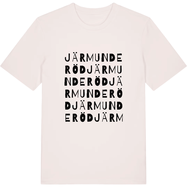 Järmunderöd ordlek t-shirt – t-shirt från PinShirt
