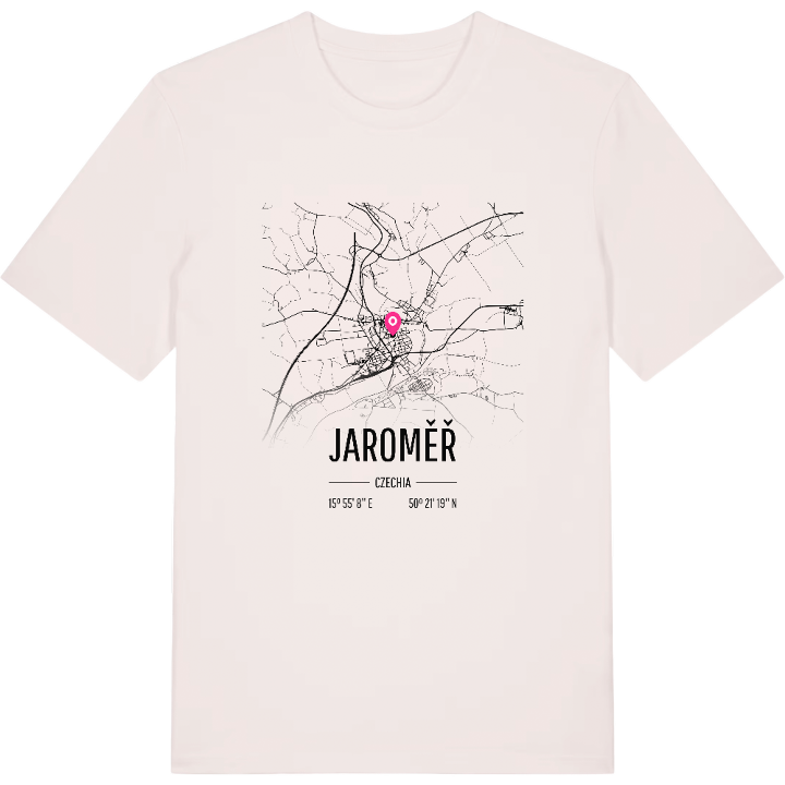 Jaroměř karta t-shirt – t-shirt från PinShirt