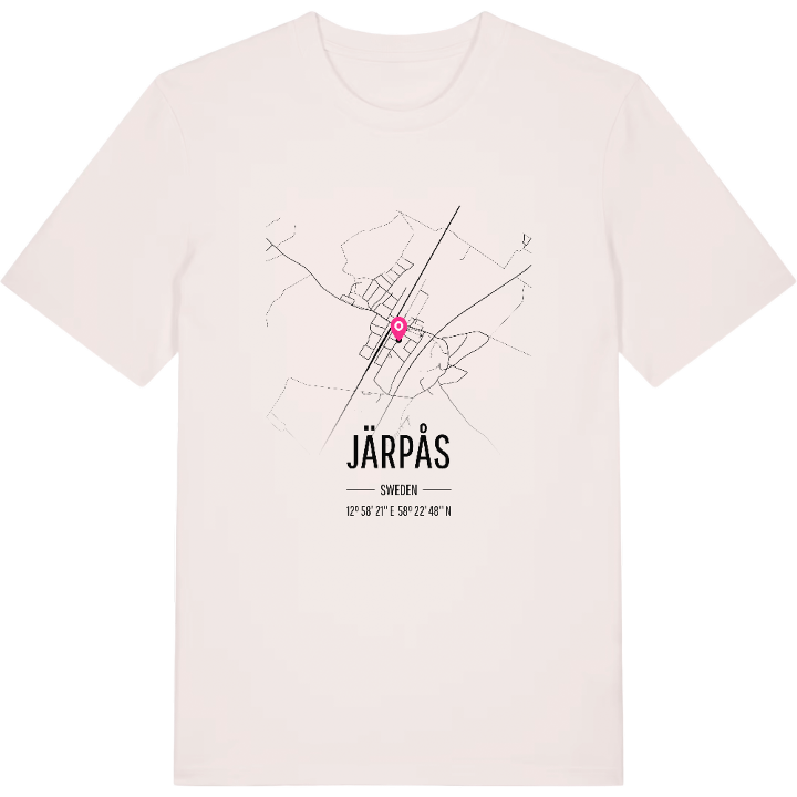 Järpås karta t-shirt – t-shirt från PinShirt