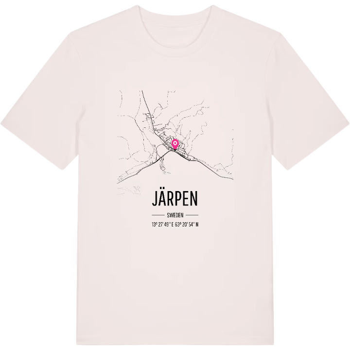 Järpen karta t-shirt – t-shirt från PinShirt