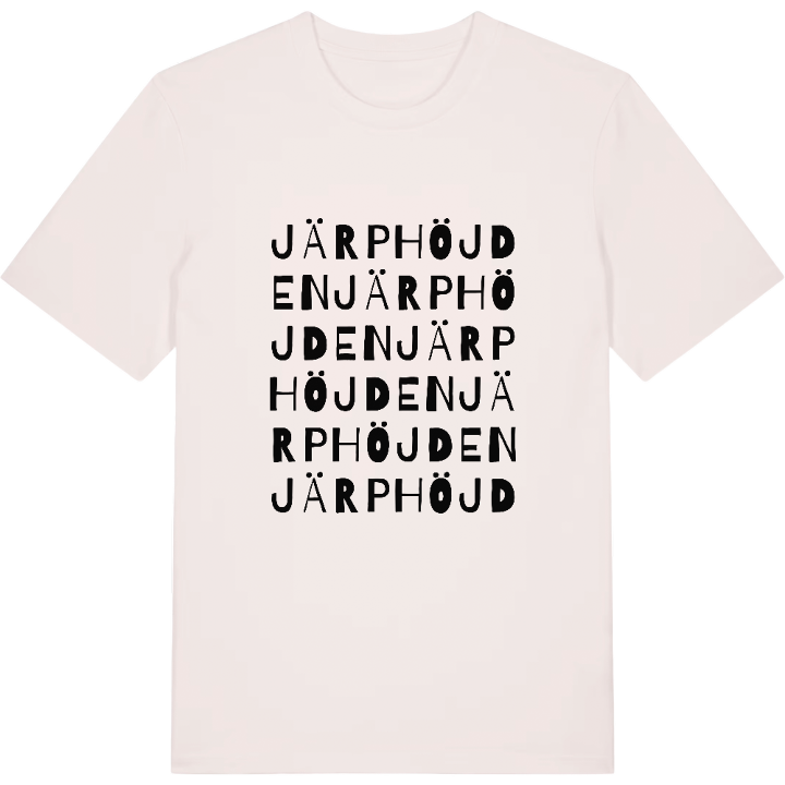 Järphöjden ordlek t-shirt – t-shirt från PinShirt