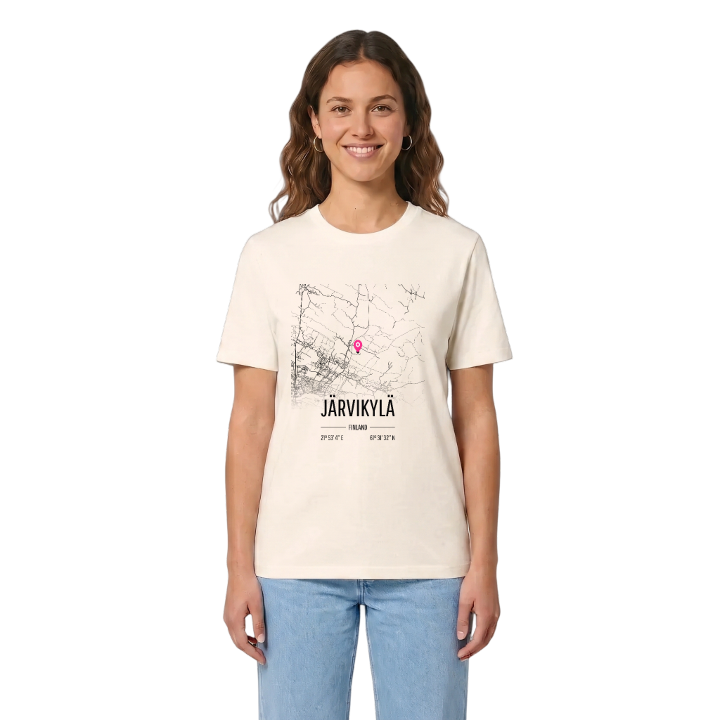 Järvikylä karta t-shirt – t-shirt från PinShirt