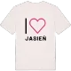 Jag älskar Jasień t-shirt stort tryck