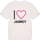 Jag älskar Jasney t-shirt stort tryck
