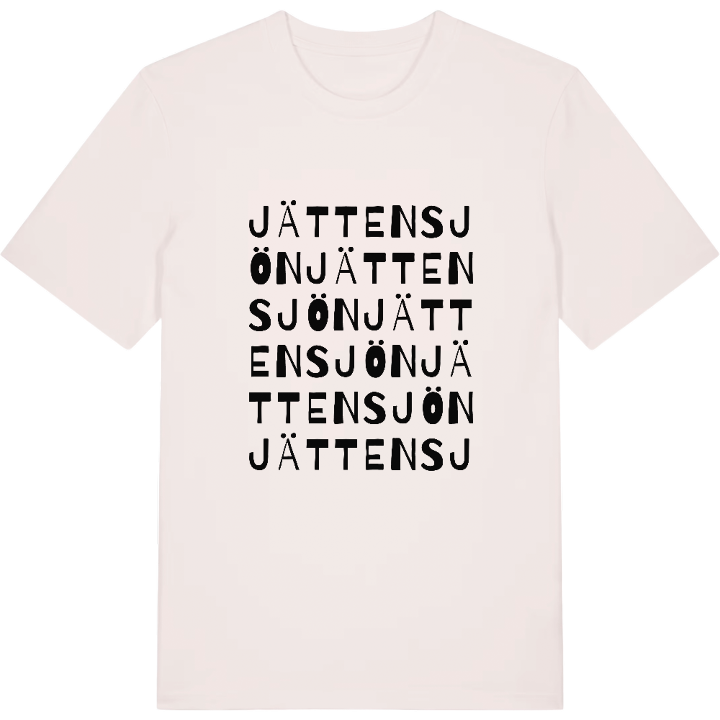 Jättensjön ordlek t-shirt – t-shirt från PinShirt