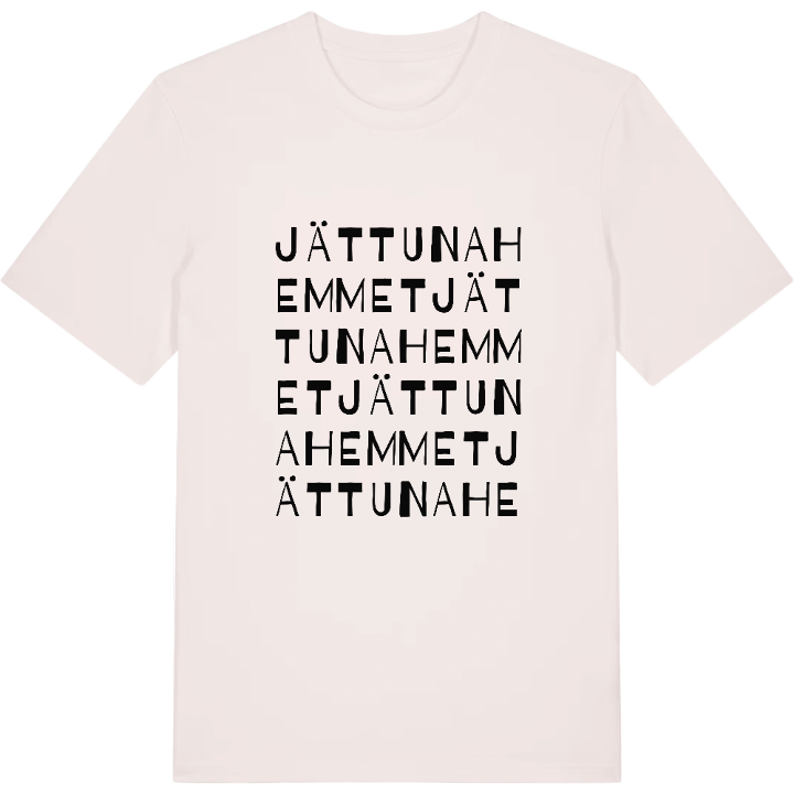 Jättunahemmet ordlek t-shirt – t-shirt från PinShirt