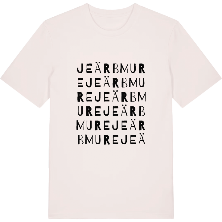 Jeärbmure ordlek t-shirt – t-shirt från PinShirt