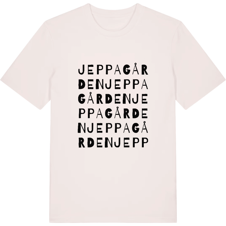 Jeppagården ordlek t-shirt – t-shirt från PinShirt