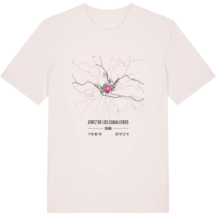Jerez de los Caballeros karta t-shirt – t-shirt från PinShirt