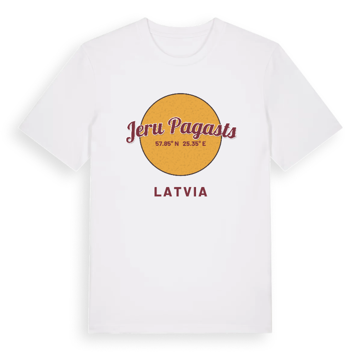 Jeru pagasts cirkel t-shirt – t-shirt från PinShirt
