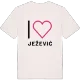 Jag älskar Ježević t-shirt stort tryck