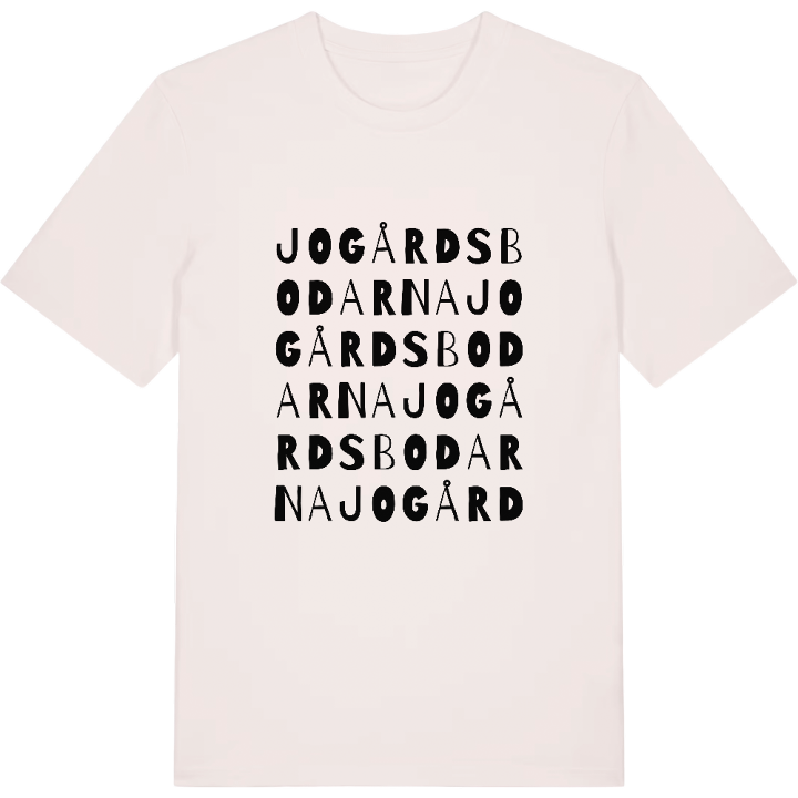 Jogårdsbodarna ordlek t-shirt – t-shirt från PinShirt