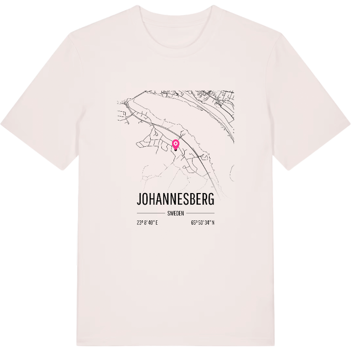 Johannesberg karta t-shirt – t-shirt från PinShirt