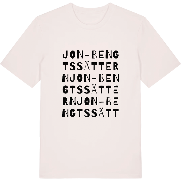 Jon-Bengtssättern ordlek t-shirt – t-shirt från PinShirt