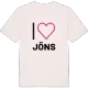 Jag älskar Jöns t-shirt stort tryck