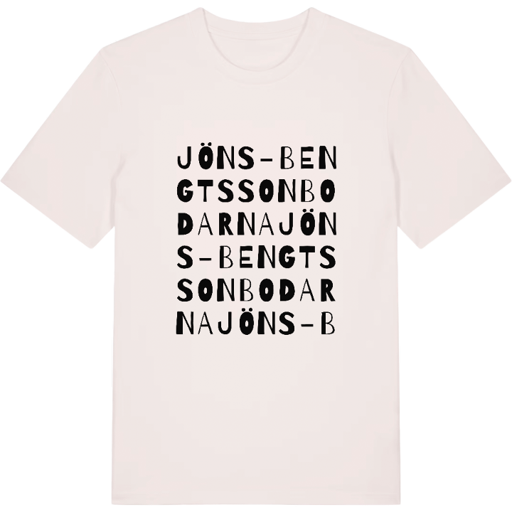 Jöns-Bengtssonbodarna ordlek t-shirt – t-shirt från PinShirt