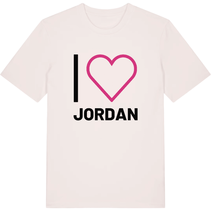 Jag älskar Jordan t-shirt stort tryck – t-shirt från PinShirt