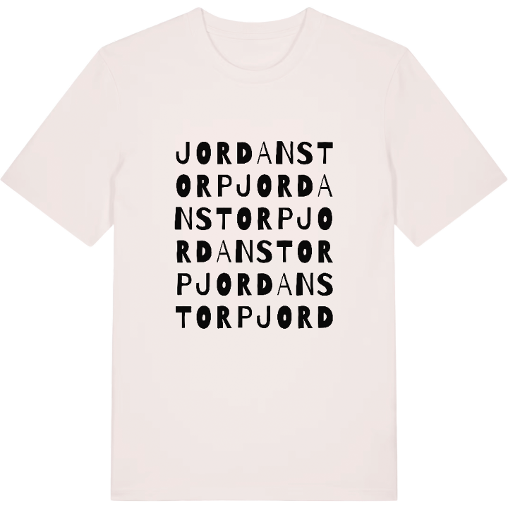 Jordanstorp ordlek t-shirt – t-shirt från PinShirt