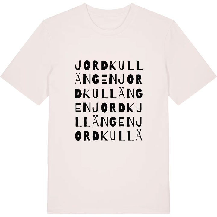 Jordkullängen ordlek t-shirt – t-shirt från PinShirt
