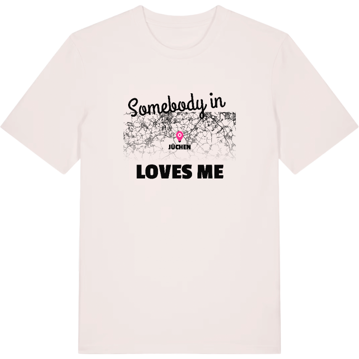 Någon i Jüchen älskar mig t-shirt – t-shirt från PinShirt