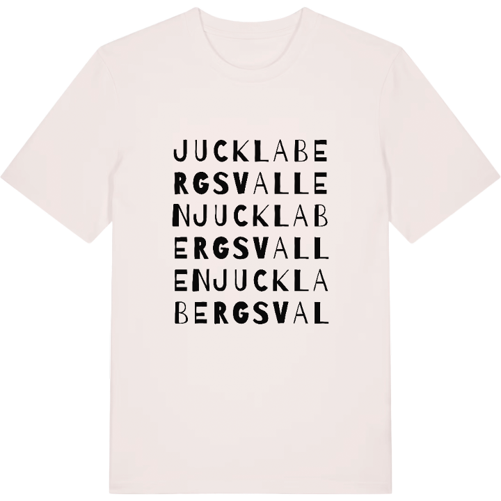 Jucklabergsvallen ordlek t-shirt – t-shirt från PinShirt