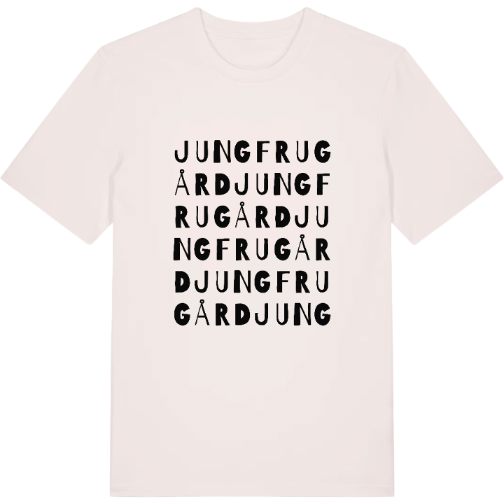 Jungfrugård ordlek t-shirt – t-shirt från PinShirt