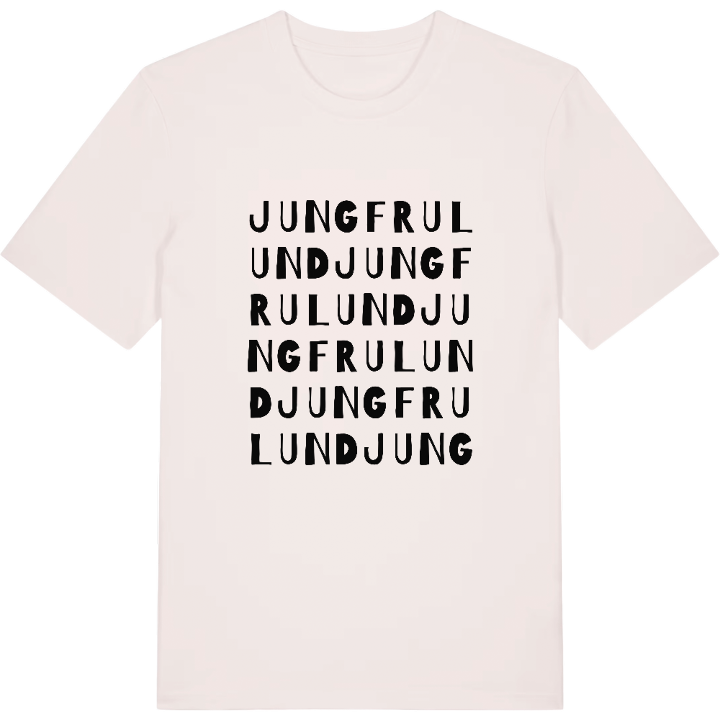 Jungfrulund ordlek t-shirt – t-shirt från PinShirt