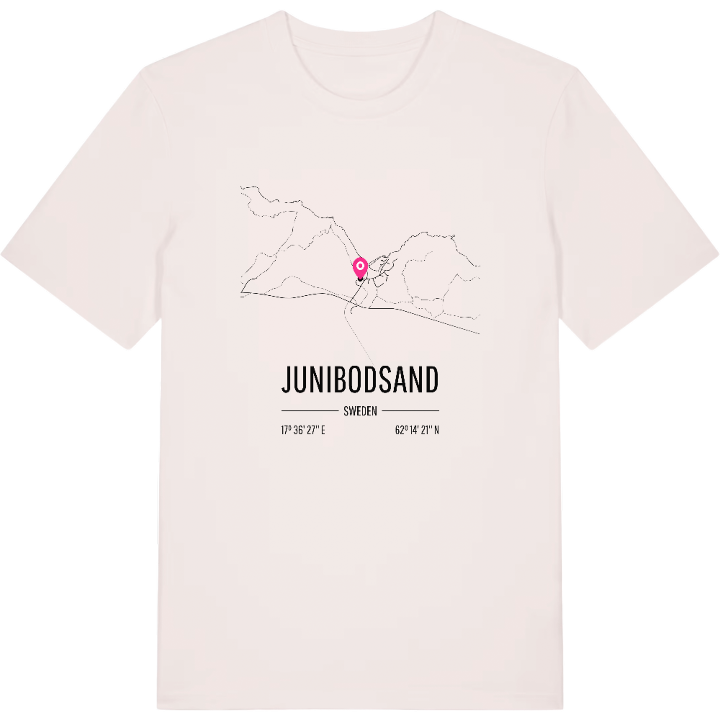 Junibodsand karta t-shirt – t-shirt från PinShirt