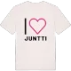 Jag älskar Juntti t-shirt stort tryck
