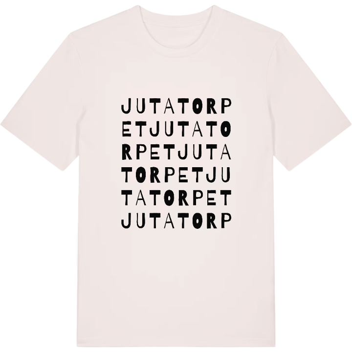 Jutatorpet ordlek t-shirt – t-shirt från PinShirt