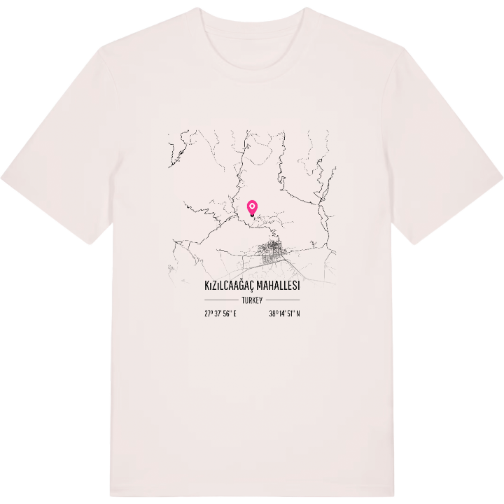 Kızılcaağaç Mahallesi karta t-shirt – t-shirt från PinShirt
