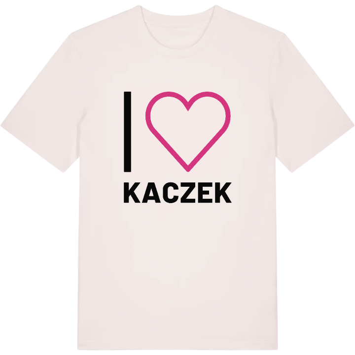 Jag älskar Kaczek t-shirt stort tryck – t-shirt från PinShirt