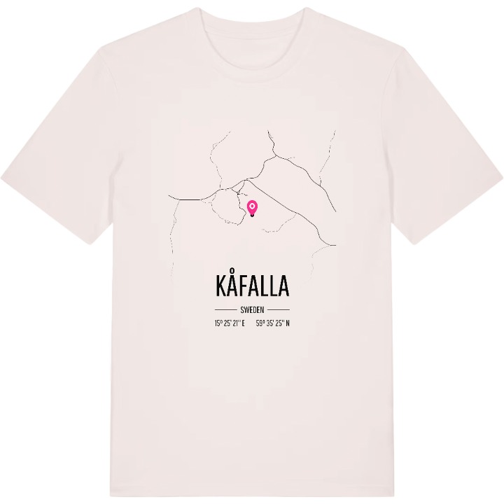 Kåfalla karta t-shirt – t-shirt från PinShirt