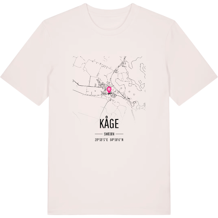 Kåge karta t-shirt – t-shirt från PinShirt