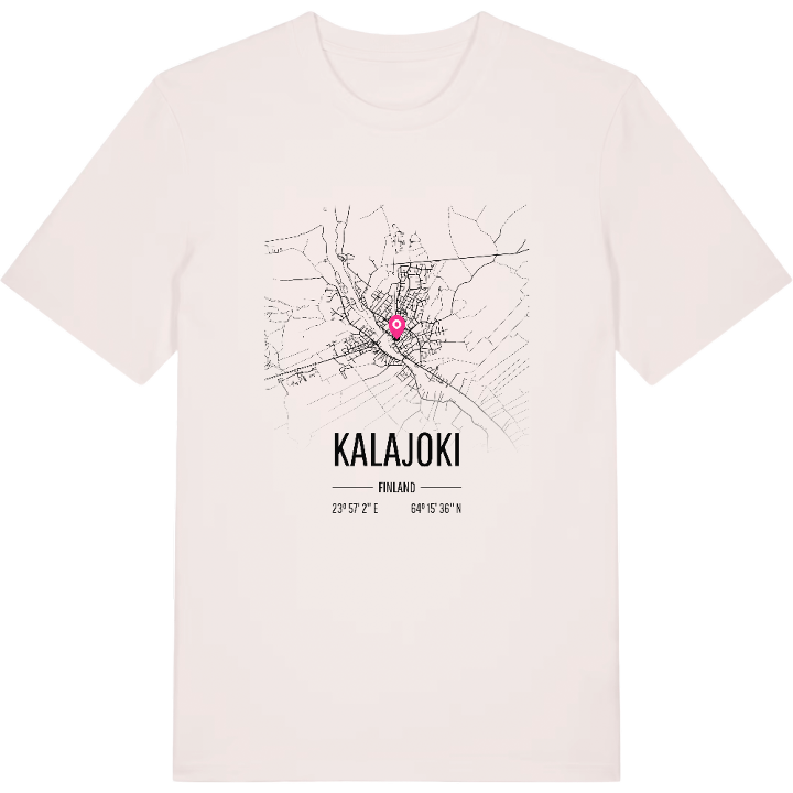 Kalajoki karta t-shirt – t-shirt från PinShirt